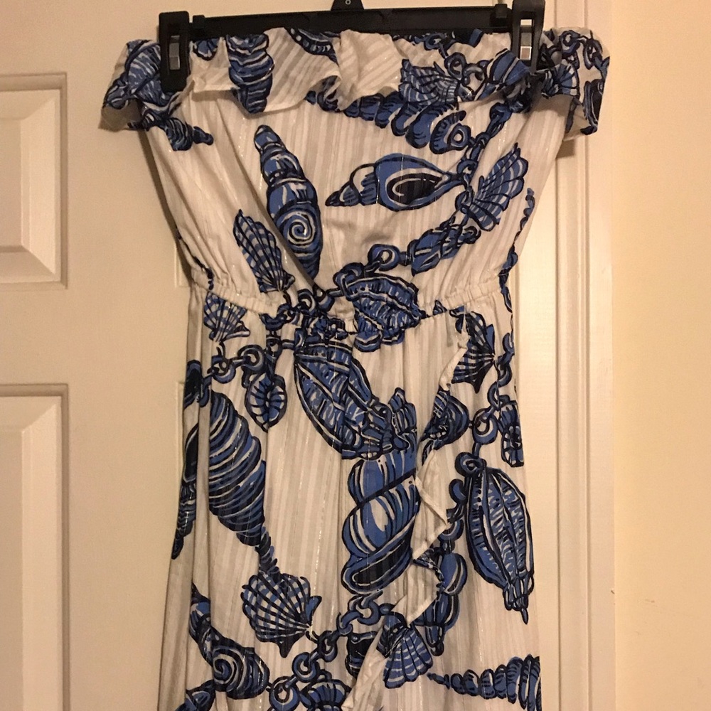Lilly pulitzer strapless dress